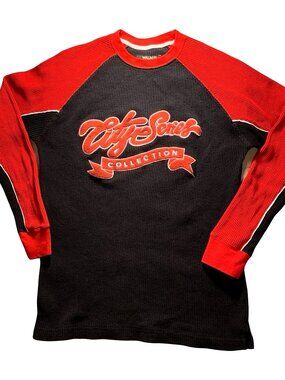Walnut Creek City Series Red & Black Waffle Thermal Long Sleeve Shirt Men's S